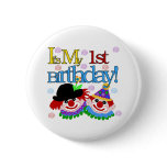 Silly Clowns 1st Birthday buttons