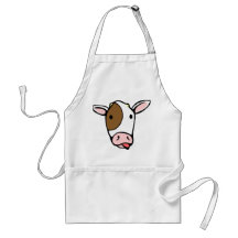 Silly cow tongue face apron