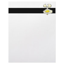 silly cracked egg customized letterhead