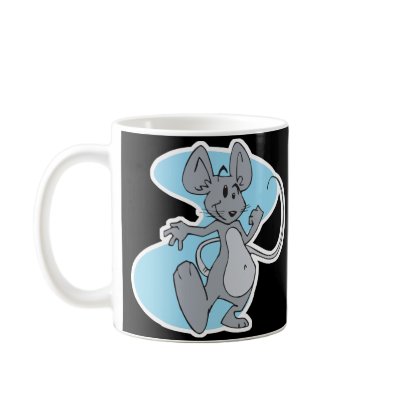 silly cute cartoon mouse coffee mug by doonidesignsanimals