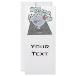 silly cute hopscotch elephant toon rack cards