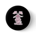 silly cute pink bunny rabbit buttons by doonidesignsanimals silly cute pink bunny rabbit buttons