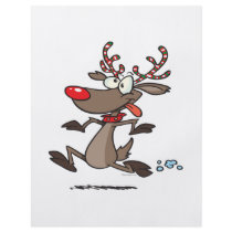 silly cute running rudolph reindeer flyers