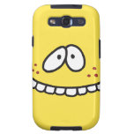 silly cute toothy yellow smiley face samsung galaxy SIII covers