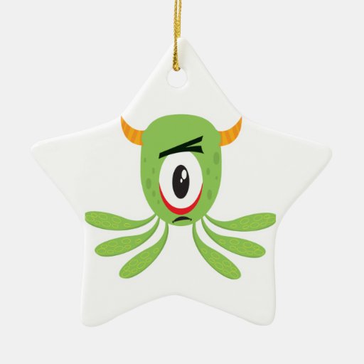 silly cyclops monster ornament