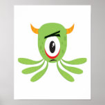 silly cyclops monster print
