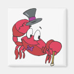 silly dancing crab fridge magnet