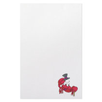 silly dancing crab custom stationery