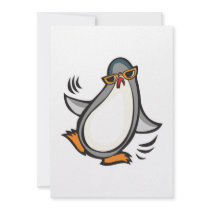 silly dancing penguin announcement