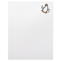 silly dancing penguin letterhead template