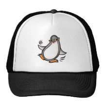 silly dancing penguin mesh hats