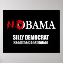 Silly Democrat, Read the Constitution Posters