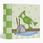 silly diving frog binders