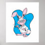 silly doctor bunny rabbit print