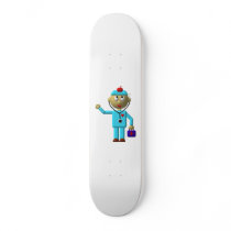 Silly Doctor with Apple on his head & Medical Bag Skate Boards