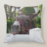 Silly Donkey Throw Pillow Silly Donkey Throw Pillow