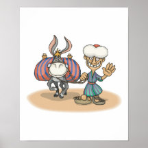 silly donkey poster