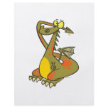 silly dragon catoon holding his ears flyers