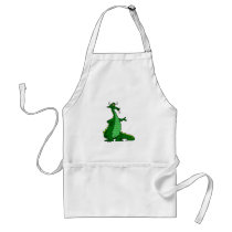 Silly Dragon Green Aprons