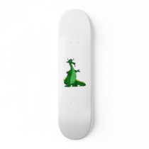 Silly Dragon Green Skateboard Deck