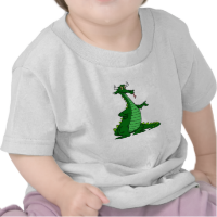 Silly Dragon Green Tees