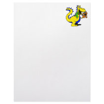 Silly Dragon with Sock Puppets Cute Letterhead Template