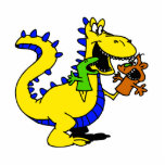 Silly Dragon with Sock Puppets Cute Acrylic Cut Out