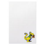 Silly Dragon with Sock Puppets Cute Custom Stationery