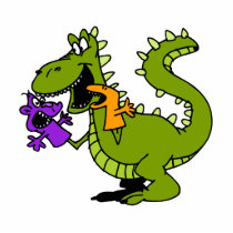 Silly Dragon with Sock Puppets Photo Cutouts