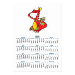 silly dragon with tail in mouth business cards