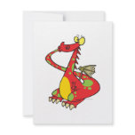 silly dragon with tail in mouth invites