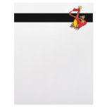 silly dragon with tail in mouth personalized letterhead