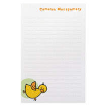 Silly Duckies Green Kids Thank You Stationery