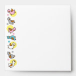 Silly Duckies Pastel Baby Shower Custom Envelope