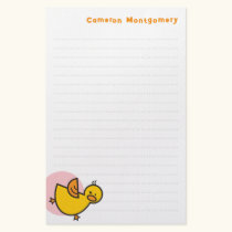 Silly Duckies Pink Kids Thank You Stationery