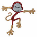 Silly Embroidered Funny Monkey
