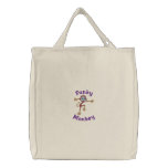 Silly Embroidered Funny Monkey Funky Monkey Bags