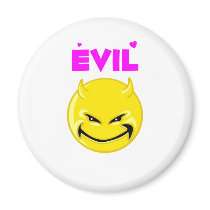 Silly Evil Devil Face Fridge Magnets