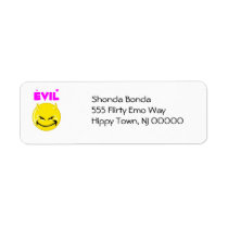 Silly Evil Devil Face Custom Return Address Labels