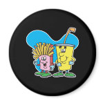 silly french fries and soft drink guys magnets