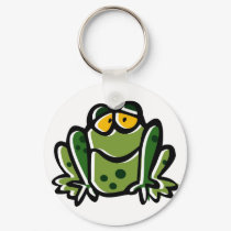 Silly frog keychain