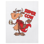 silly funny super cow cartoon character flyers