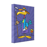 silly gardener gardening bird gallery wrap canvas