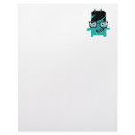 silly geek monster friend big glasses customized letterhead