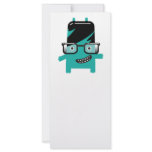 silly geek monster friend big glasses rack card template