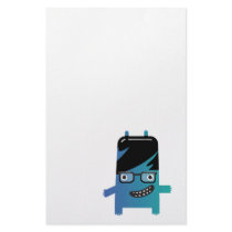 silly geek monster friend stationery paper