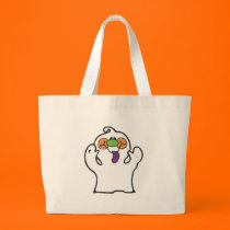 silly ghost sticking out tongue bags