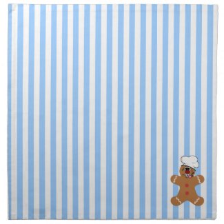 Silly Gingerbread Man Cookie Cloth Napkins