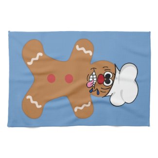 Silly Gingerbread Man Cookie Towels