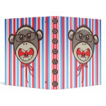Silly Glasses Sock Monkey Binder